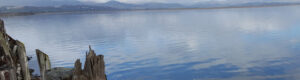 View from shore with other side of estuary in background