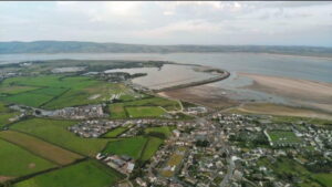millom aerial shot of town