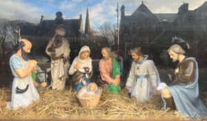 crib blessing. Nativity Scene