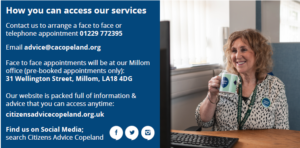 Citizens Advice Copeland Millom Newsletter screenshot