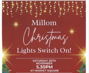 Millom Christmas Lights Switch on Poster