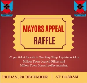 Mayor's Appeal Raffle promotional poster